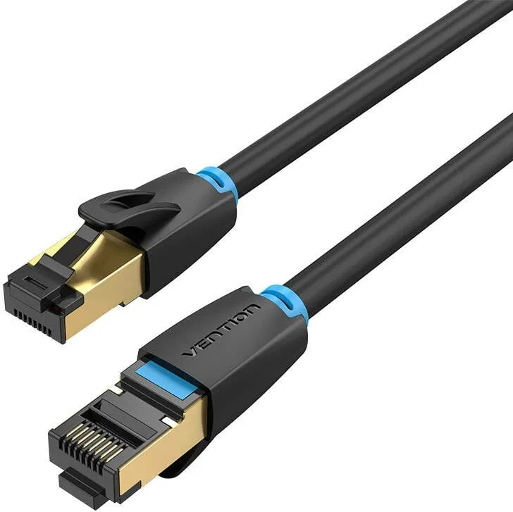 Kabllo rrjeti Vention IKABL CAT8, 10m, 40Gbps, e zezë - 3