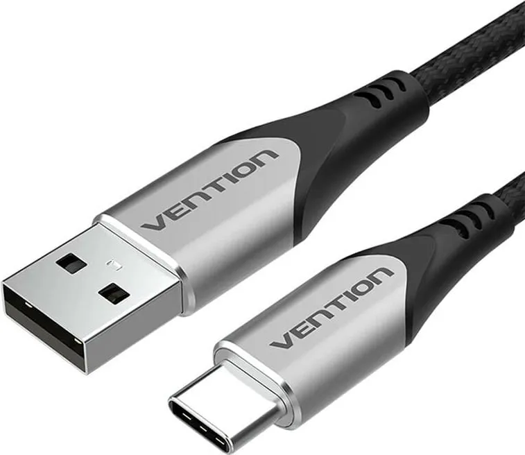 Kabllo USB 2.0 A në USB-C Vention CODHD, 0.5m, 3A, Gri - 3
