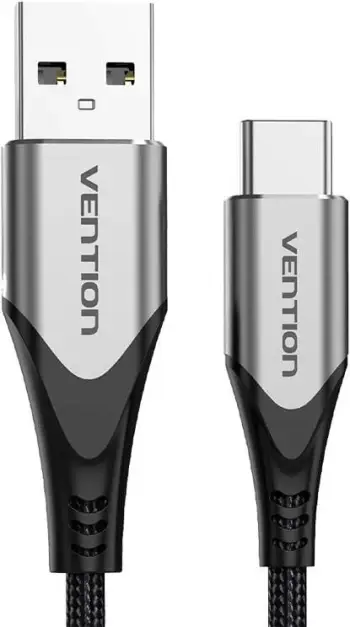 Kabllo USB 2.0 A në USB-C Vention CODHD, 0.5m, 3A, Gri