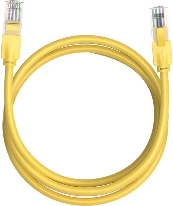Kabllo rrjeti Vention IBEYF, UTP CAT6, 1m, RJ45, e verdhë - 2
