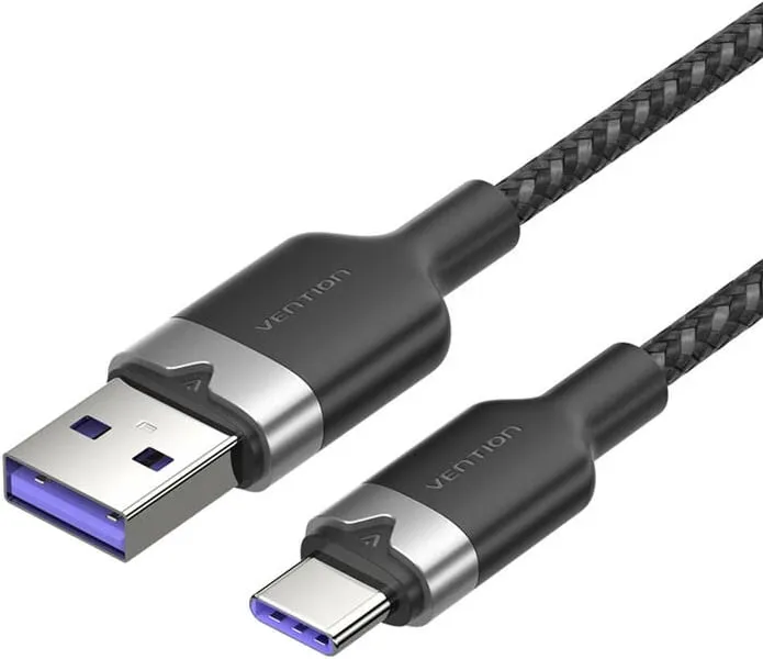 Kabllo USB 2.0 A në USB-C Vention CTOBH, 2m, e zezë - 1