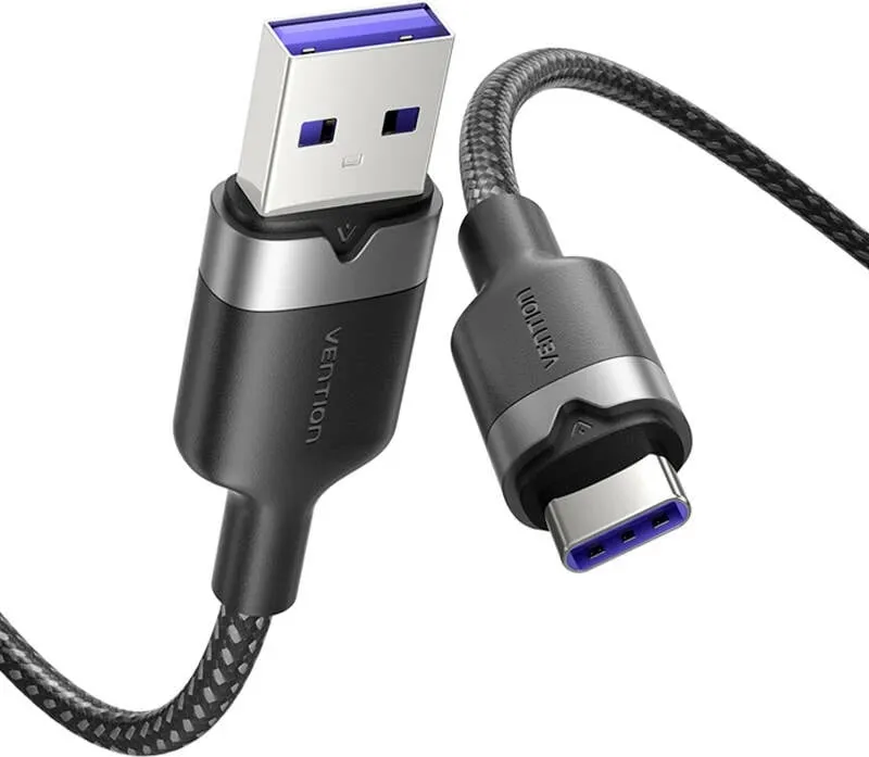 Kabllo USB 2.0 A në USB-C Vention CTOBH, 2m, e zezë - 2