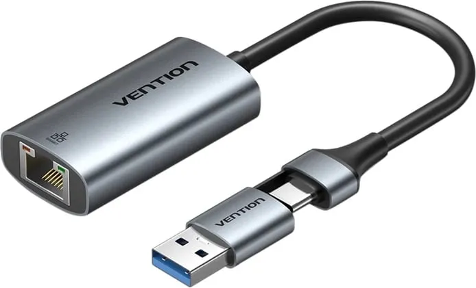 Adapter Vention USB-A në Gigabit Ethernet CEZHB, 0.15m, Gri - 2