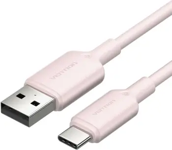 Kabllo USB 2.0 A në USB-C Vention CTQPH, 2m, Rozë