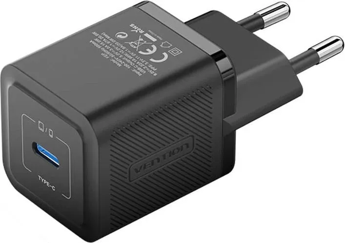 Karikues muri Vention FEPB0-EU, USB-C, 20W, GaN, zi - 1