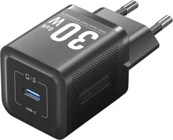 Karikues rrjeti Vention FEZW0-EU, 30W, GaN, USB-C, i zi
