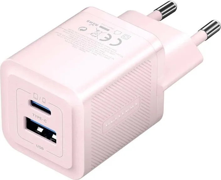 Karikues muri Vention FEQP0-EU, 30W, USB-C + USB-A, GaN, rozë - 2