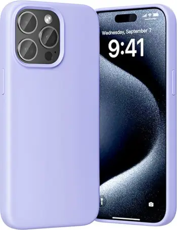 Mbështjellës Vention KUFV0-40 për iPhone 15 Pro Max, silikon, MagSafe, vjollcë