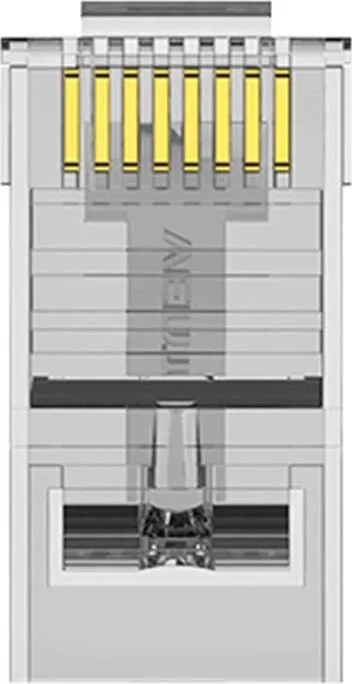 Set lidhës RJ45 CAT6 UTP Vention IDDR0-100, transparent, 100 copë - 4