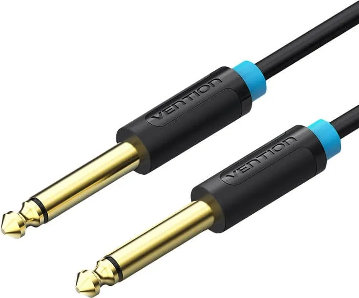 Kabllo audio Vention BAABI 3m, 6.35mm TS në 6.35mm TS, e zezë - 2