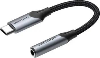 Adapter audio Vention BGJHA USB-C në 3.5mm, 0.1m, zi