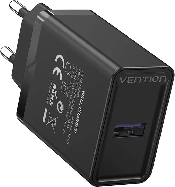 Karikues USB Vention FACB0-EU, 22.5W, i zi - 3