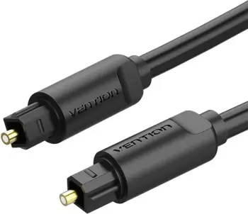 Kabllo audio optike Toslink Vention BAEBJ, 5m, e zezë