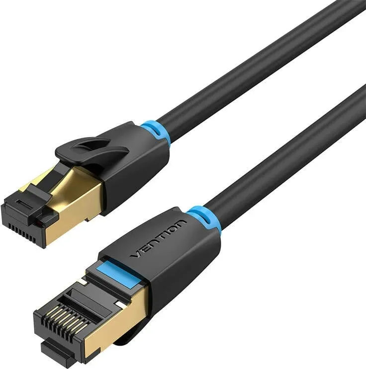 Kabllo rrjeti Vention IKABH CAT8, 2m, 40Gbps, e zezë - 4