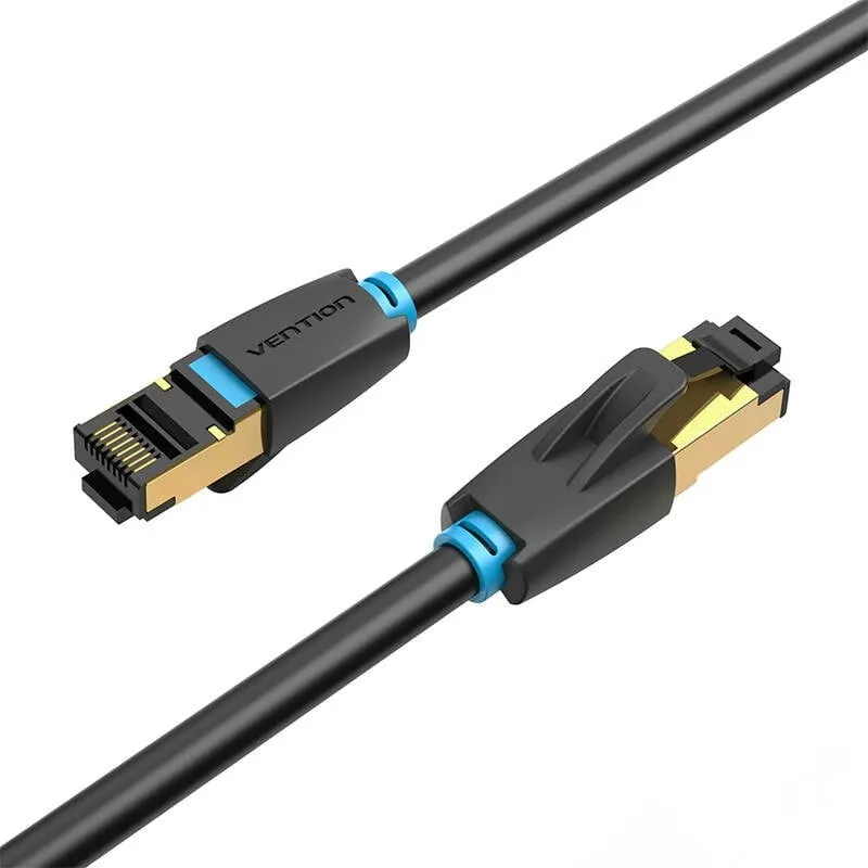 Kabllo rrjeti Vention IKABH CAT8, 2m, 40Gbps, e zezë - 5