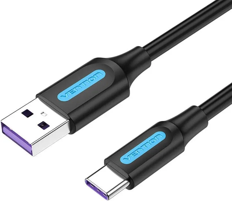 Kabllo USB 2.0 në USB-C Vention CORBF, 1m, e zezë - 1