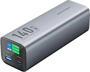 Powerbank Vention FHVH0, 27000mAh, 140W, Gri