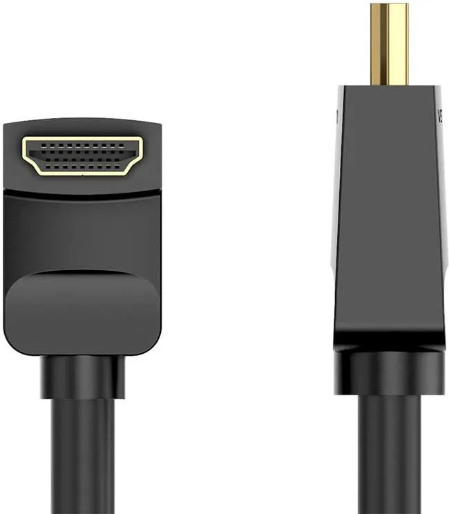 Kabllo HDMI Vention AARBH, 2m, 90° kënd, 4K 60Hz, e zezë - 1