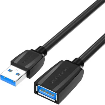 Kabllo zgjatues USB 3.0 Vention VAS-A45-B200, 2m, e zezë
