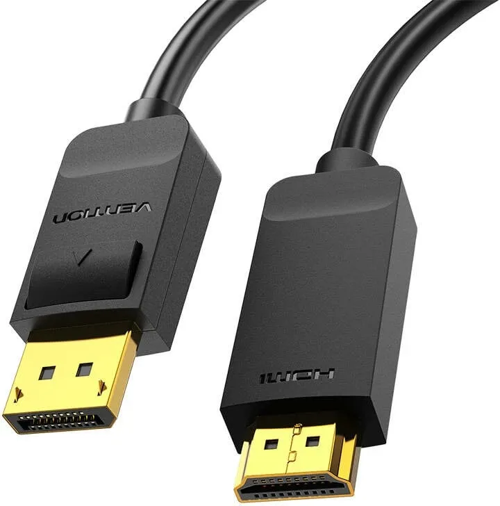 Kabllo DisplayPort në HDMI Vention HAGBH, 2m, 4K 30Hz, e zezë - 2