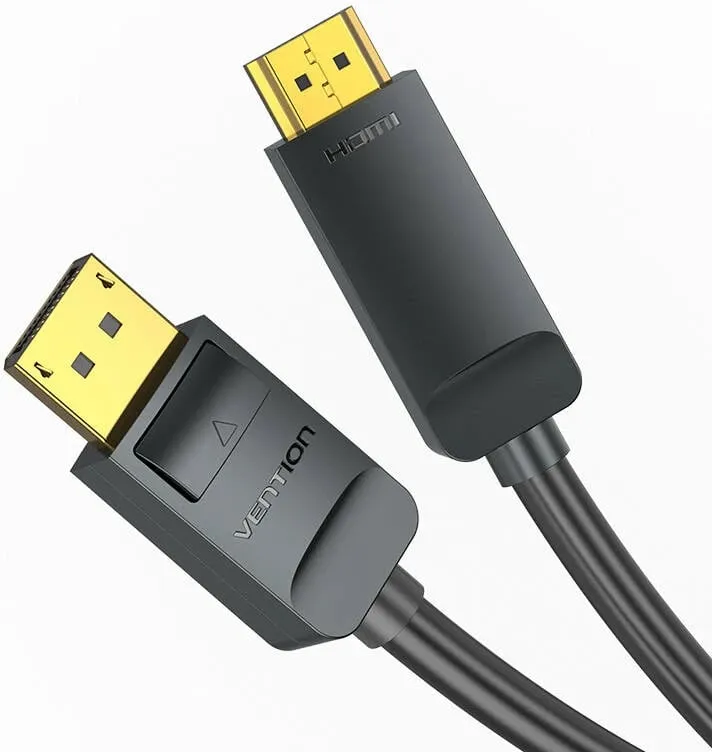 Kabllo DisplayPort në HDMI Vention HAGBH, 2m, 4K 30Hz, e zezë - 5