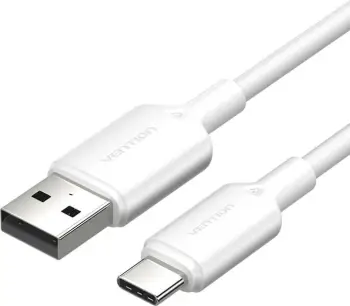 Kabllo USB 2.0 A në USB-C Vention CTQWF, 1m, Bardhë
