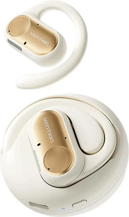 Kufje wireless Vention OpenBeat O11, Bluetooth 5.3, USB-C, bezhë - 1