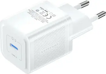Karikues muri Vention FEPW0-EU, USB-C, 20W, GaN, Bardhë