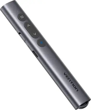 Prezenter wireless Vention KQJH0 me lazer të gjelbër, gri