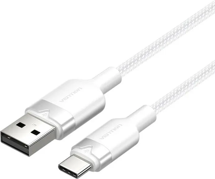 Kabllo USB 2.0 në USB-C Vention CTNWF, 1m, e bardhë - 1
