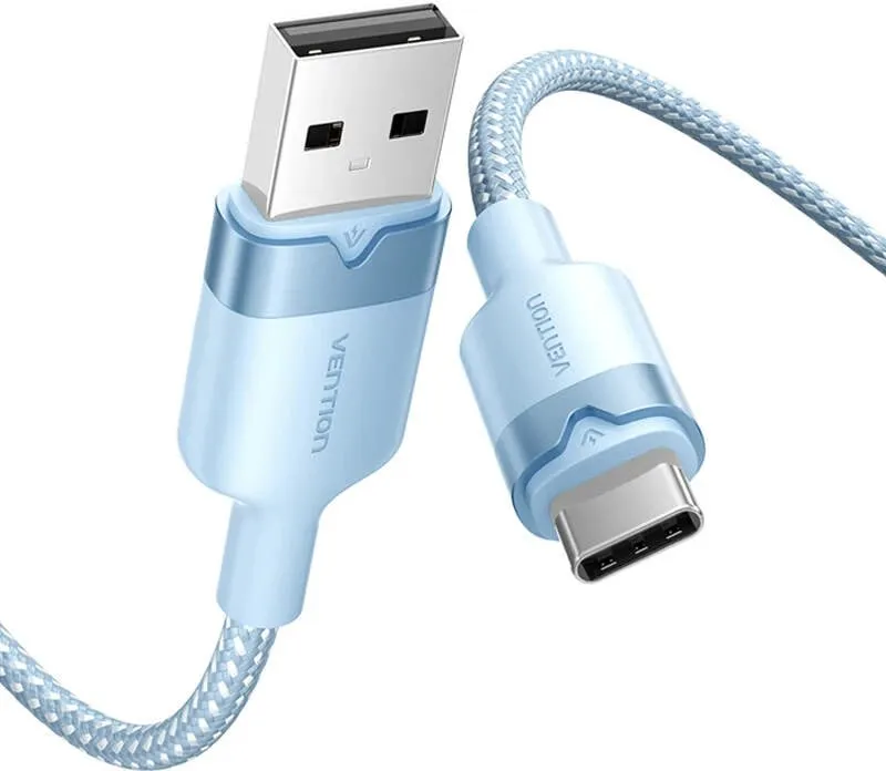 Kabllo USB 2.0 A në USB-C Vention CTNLF, 1m, Blu - 2