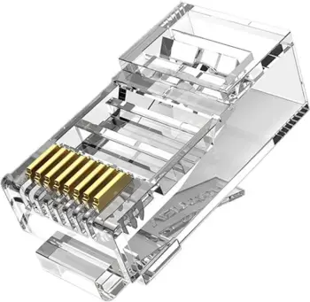 Prizë modulare RJ45 Vention IDBR0-50, Cat.5E UTP, 50 copë, Transparent