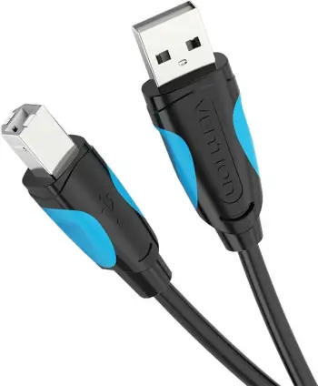 Kabllo printeri Vention VAS-A16-B300, USB 2.0 A në USB-B, 3m, e zezë