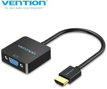 Adapter HDMI në VGA Vention, 0.15 m, i zi