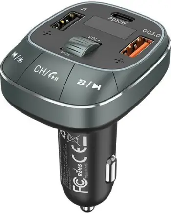 Karikues veture Vention FFLB0, 30W, 2 porta USB A C, i zi