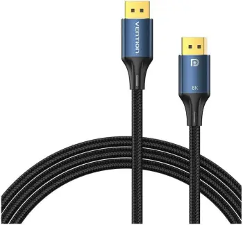 Kabllo DisplayPort Vention, 1.4, 8K 60Hz/4K 120Hz, 1.5m, zi-kaltër