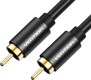 Kabëll Vention VAB-R09-B200 RCA, 2m, i zi