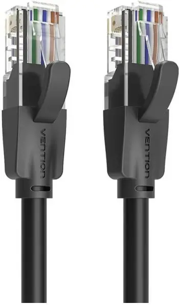 Kabëll rrjeti Vention RJ-45/RJ-45, Cat. 6, 25m, i zi