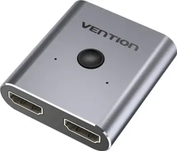 Adapter HDMI Vention AV Bidirectional, 2 porta HDMI, 4K 60Hz, gri