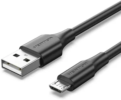 Kabllo USB në Micro USB Vention, USB 2.0, 1.5m, e zezë - 1