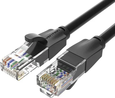 Kabllo rrjeti Vention IBEBD, UTP Cat.6, 0.5m, e zezë - 1