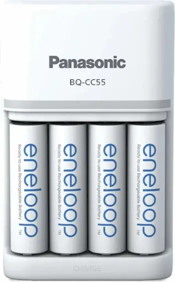 Panasonic Eneloop SmartPlus Charger (2h) + 4 Batteries