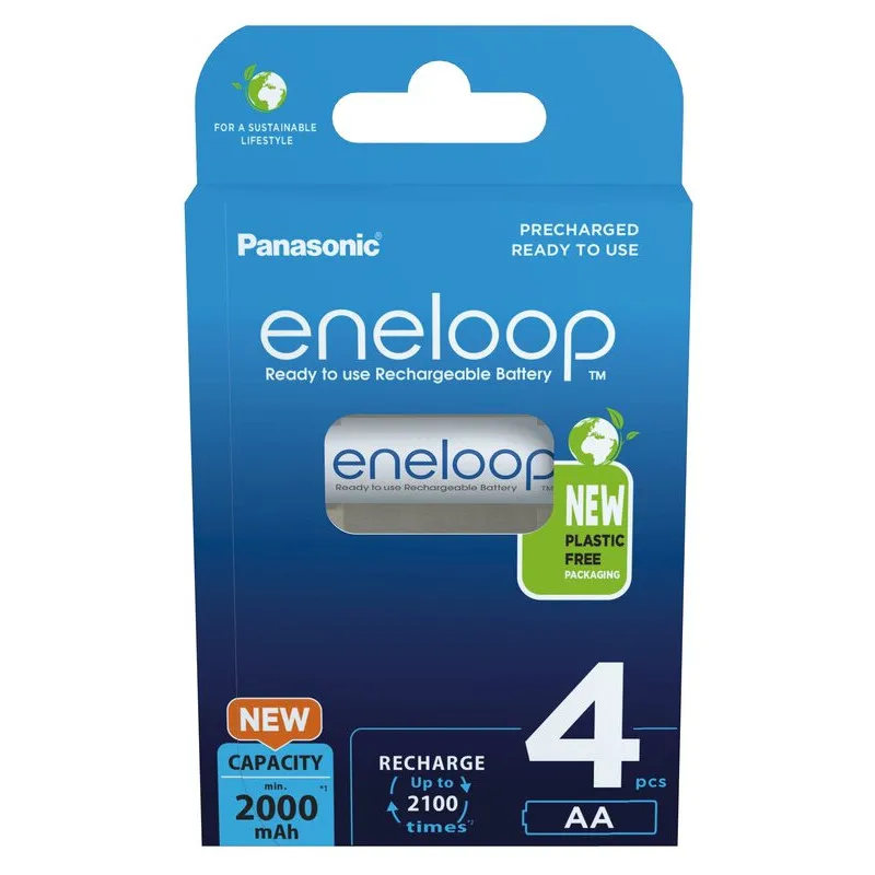 Panasonic Eneloop Batteries AA/4B 2000mAh - 1