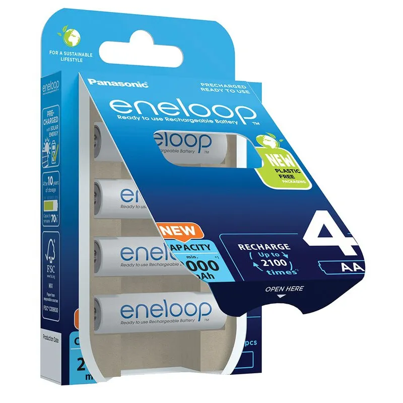 Panasonic Eneloop Batteries AA/4B 2000mAh - 3