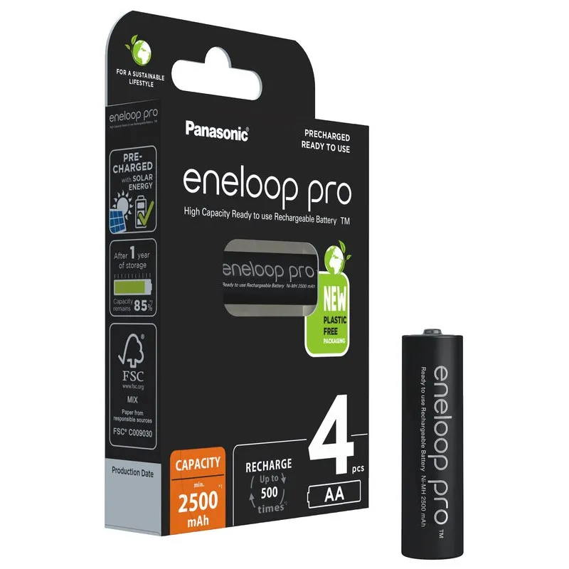 Panasonic Eneloop Batteries Pro AA/4B 2000mAh - 2