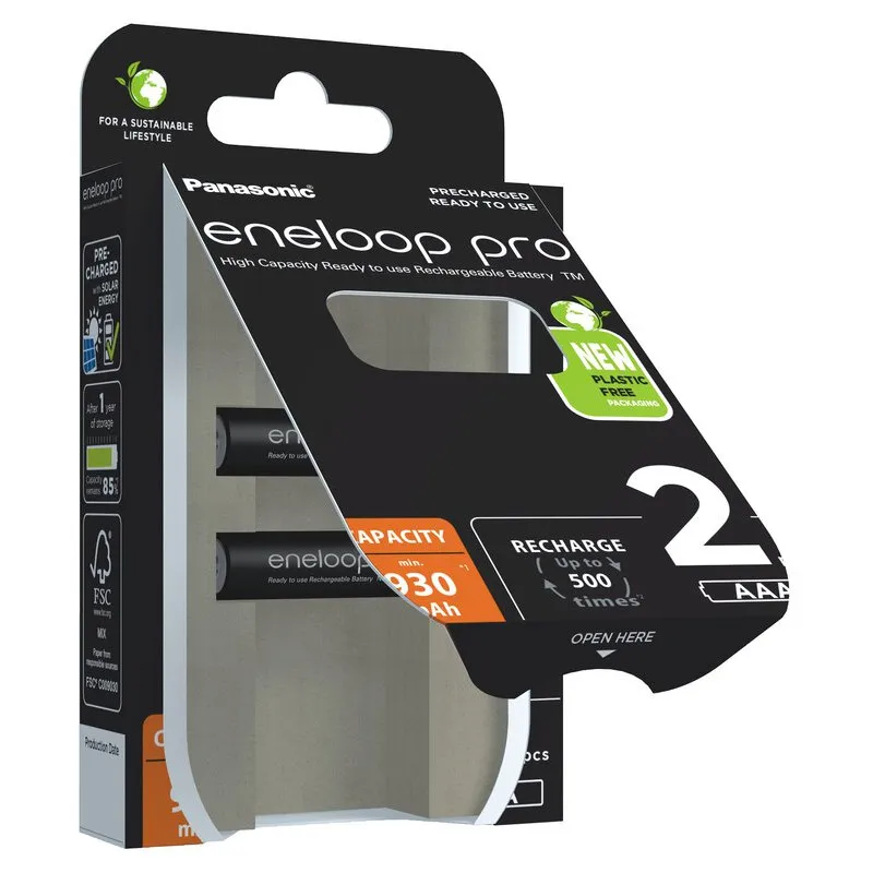 Panasonic Eneloop PRO AAA/2B - 2