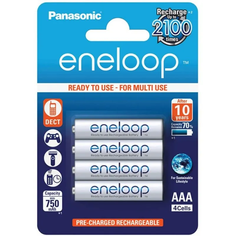 Panasonic Eneloop Batteries AAA/4B - 1