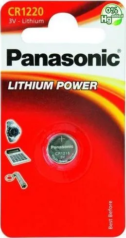 Bateri Panasonic CR1220, Li, 3V - 1