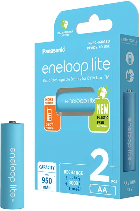 Bateri të rikarikueshme PANASONIC Eneloop Lite HR6 AA 3LCCE/2BE - 2