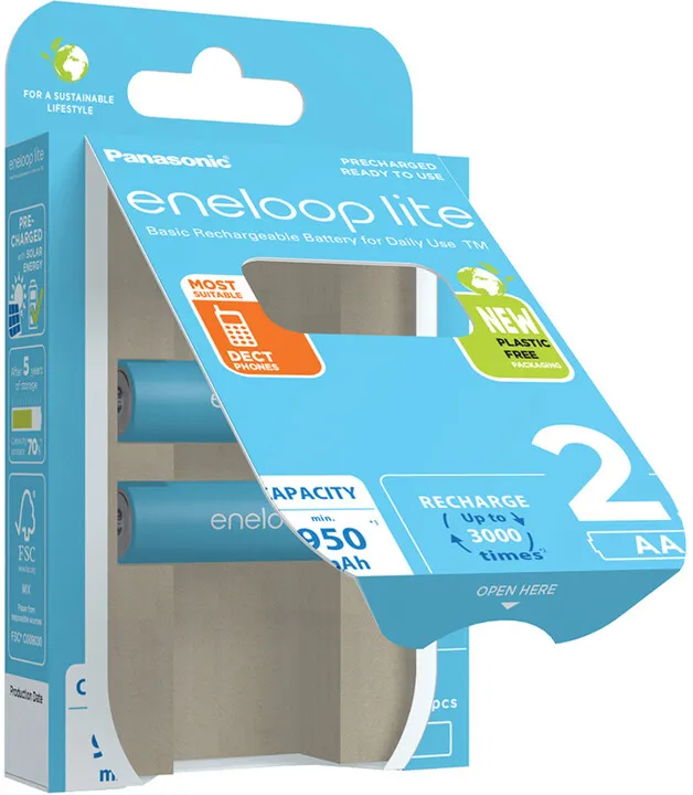 Bateri të rikarikueshme PANASONIC Eneloop Lite HR6 AA 3LCCE/2BE - 3